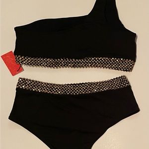 Two piece bathing suit. Never worn.